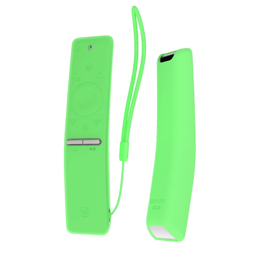 SIKAI For Samsung Smart TV Remote Case For Samsung TV BN59-01241A BN59-01260A BN59-01266A UA55KU6880J UA49KS7300 VOICE Remote: Fluorescent Green