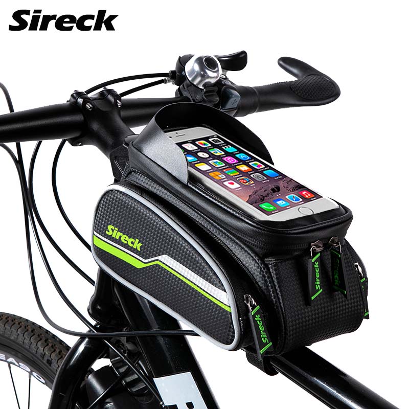 Sireck vandtæt cykeltelefonholder 6.0 tommer cykeltelefonmonteringsstativ cykelstyr smart mobil gps-stativ support: S026 grønne