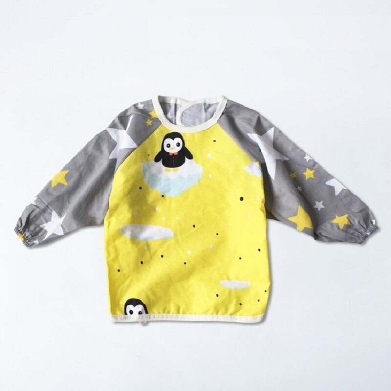 Baby Lätzchen Baumwolle Langarm Schürze Overall Kinder Smock Spuck Kleidung Kleinkind Baberos Kleidung Infant Fütterung Zubehör