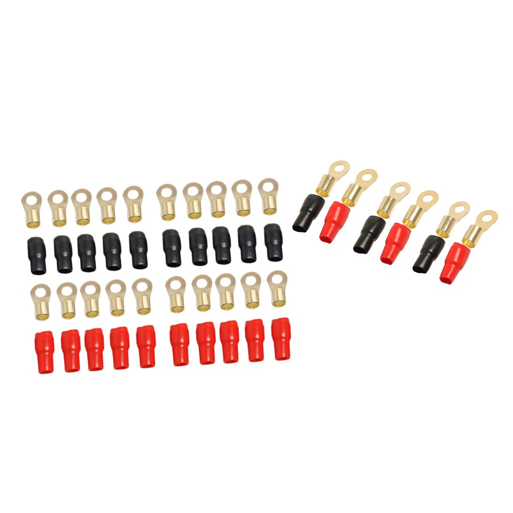 13 Pairs 4/1/0 AWG Gauge Ring Terminals Wire Connector Kit Positive & Negative
