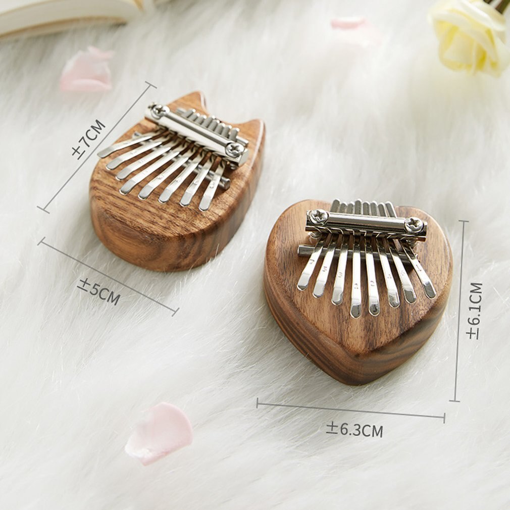 Mini Piano à pouce Kalimba 8 touches, exquis, clavier à grands sons, Instrument de musique E4W, Portable, pendentif, , nouveauté