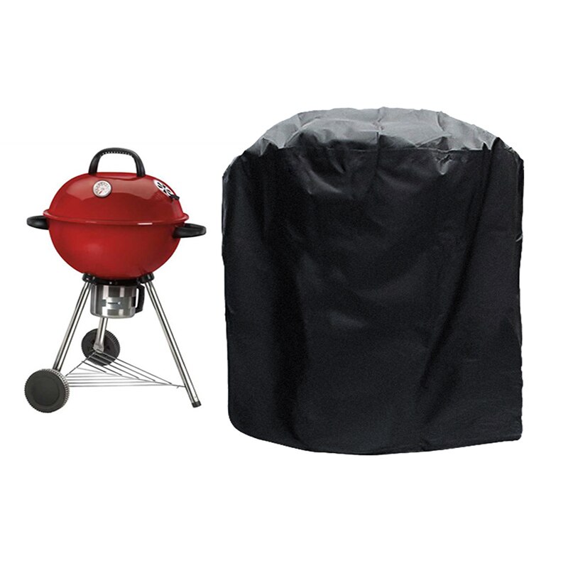 Bbq deksel vanntett støvtett grille utendørs hagegrillbeskytter sylindrisk og kubisk 2 stiler 7 størrelser