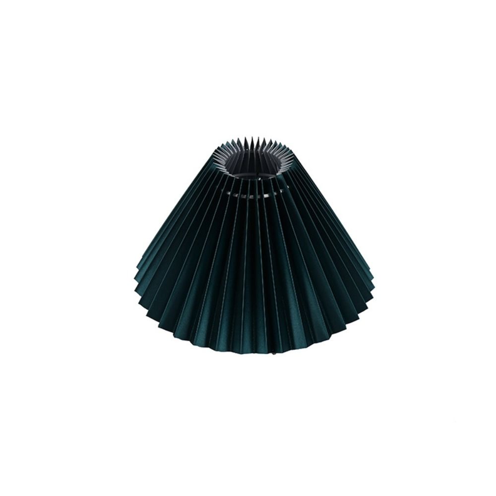 Pantalla plisada de tela para decoración de techo, cubierta de lámpara de mesa lavable moderna, cubierta de tela para candelabro Retro DIY, sala de estar y comedor: Oro