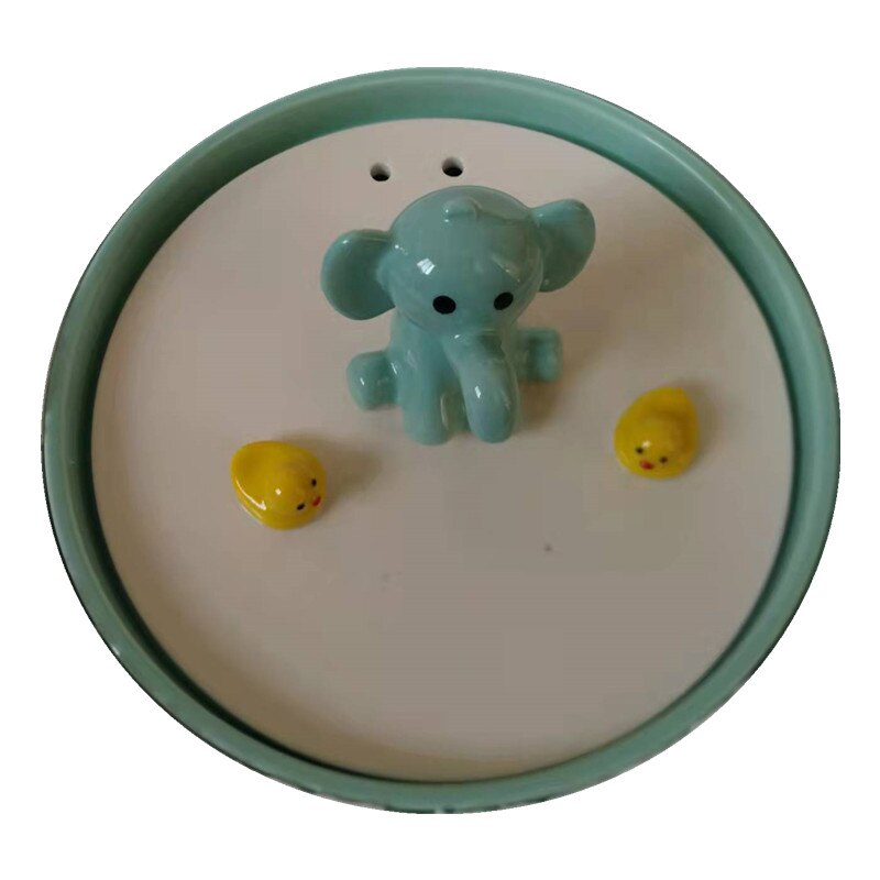 USB Drinker For Cats Ceramic Pet Water Fountain Elephant Dog Drinker Indoor Decorations Cat Water Fountain Pet Waterer Dispenser