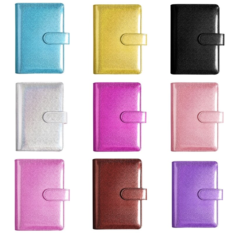 57EC 6-Ring Binder Notebook Paper Cover A5 Imulation Leather Cover School Stationery