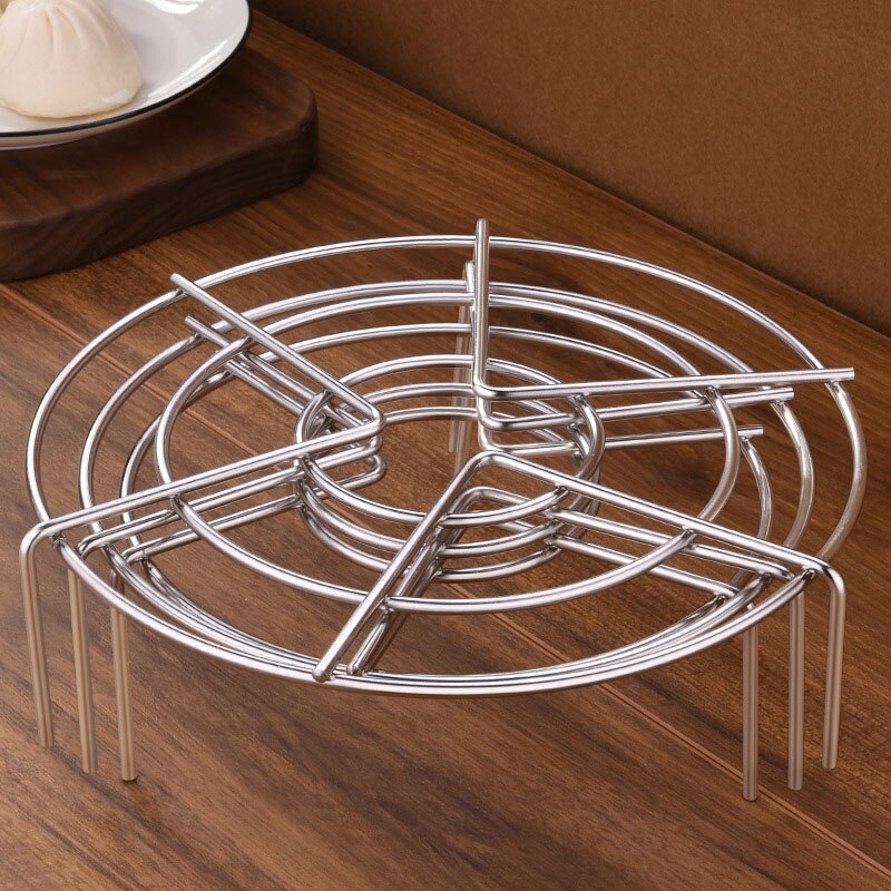 Household Round 304 Stainless Steel Steaming Rack Pressure Cooker Steamed Vegetables Kitchen Accessories Gadgets