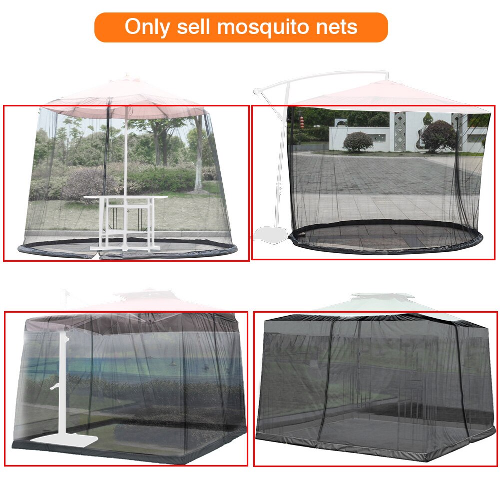 Outdoor Mosquito Net Patio Umbrella Cover Mosquito Netting Screen UV Resistant Mosquito Netting for Outdoor Yard Camping
