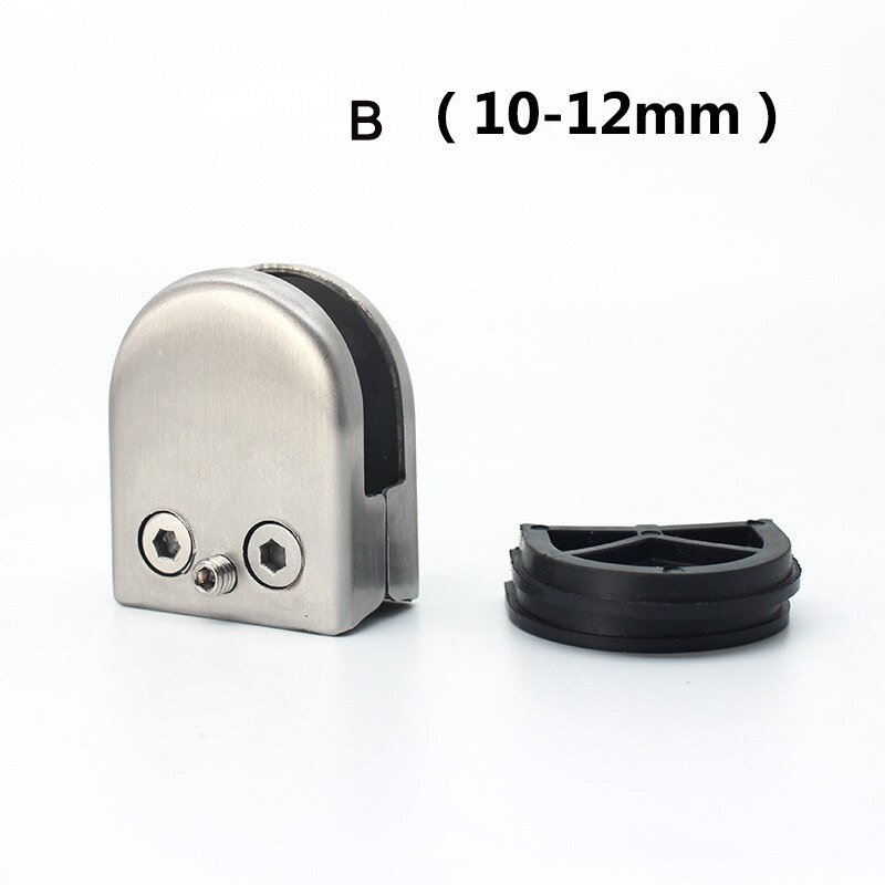 304 Stainless steel fish mouth glass clamp furniture Fixture hardware clamp clip 5-20mm thickness glass
