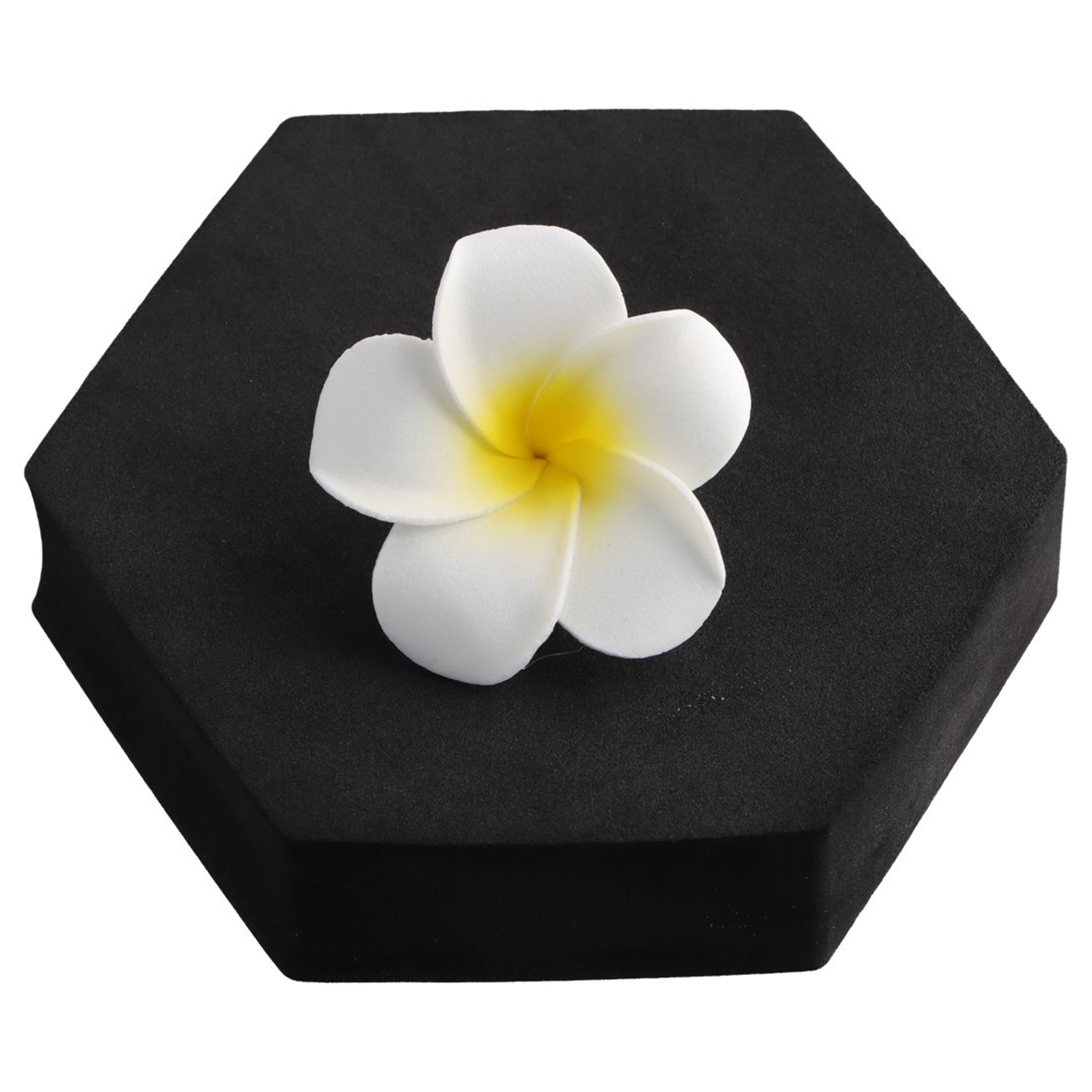 Pinza de pelo de flores para mujer, pasador de playa hawaiana, accesorios coloridos, horquilla, herramientas de peinado de tiro: YELLOW