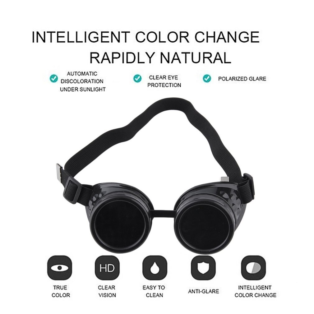 Cyber Goggles Steam Glasses Vintage Welding Gothic Victorian Outdoor Sports Bicycle Sunglasses