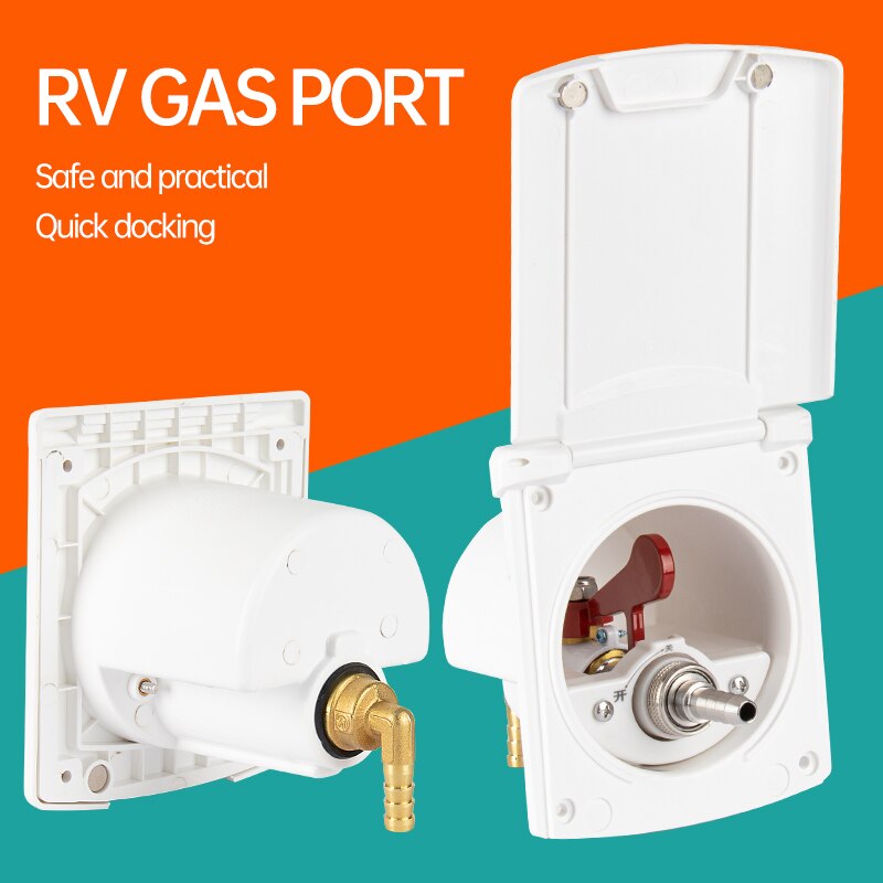 Rv Gas Quick Interface Externe Gas Bron Kolen Gas En Vloeibaar Gas Output Interface Outdoor Gas Outlet Camper Gas Poort