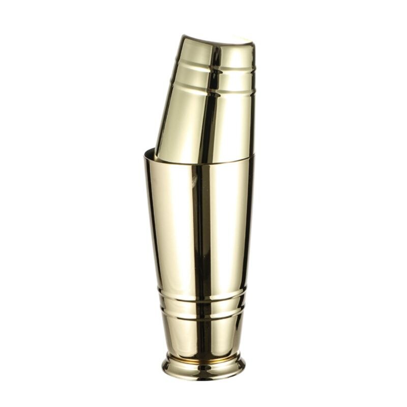 Rvs Bar Cocktail Shaker Professionele Barman Drinken Shakers Q1JA: Goud