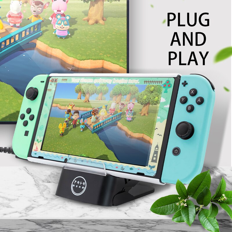 Mini Portable Charging Stand Switch Docking Station TV Converter Cooling Stand Bracket Play Stand Holder for Nintendo Switch