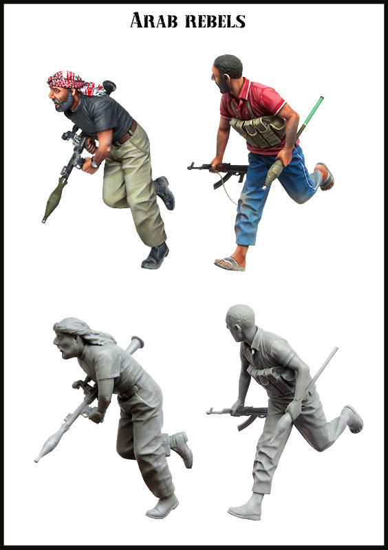 1/35 model kit resin kit 35548 Arab rebels