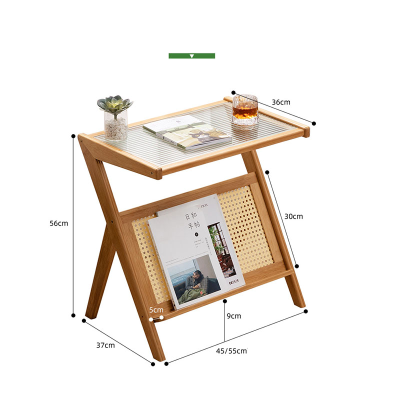 Mesa auxiliar en forma de Z, mesa de té y café creativa con estante para el hogar, sofá esquinero, sala de estar, dormitorio, suministros para apartamentos pequeños