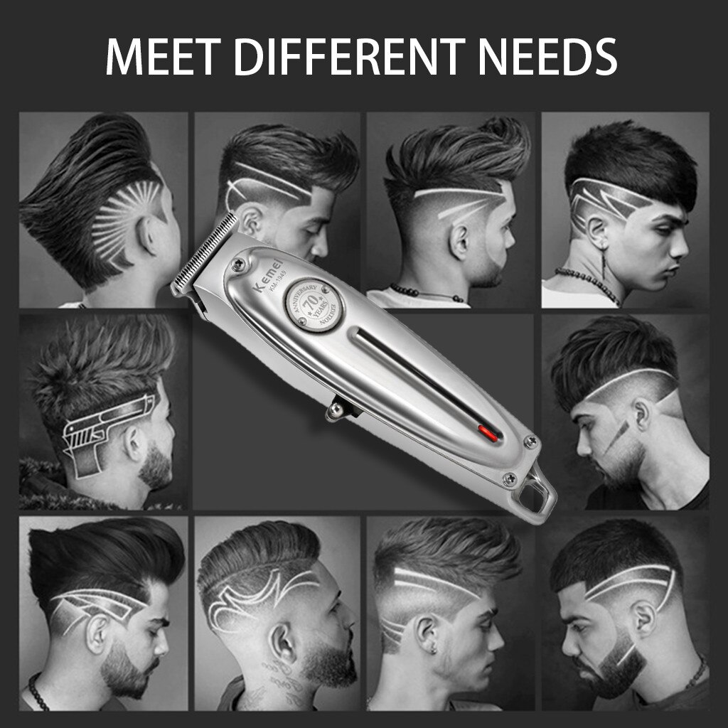 Metal Hair Clipper Electric Cordless Hair Grooming Home Haircut waterproof hair trimmer hair cutting