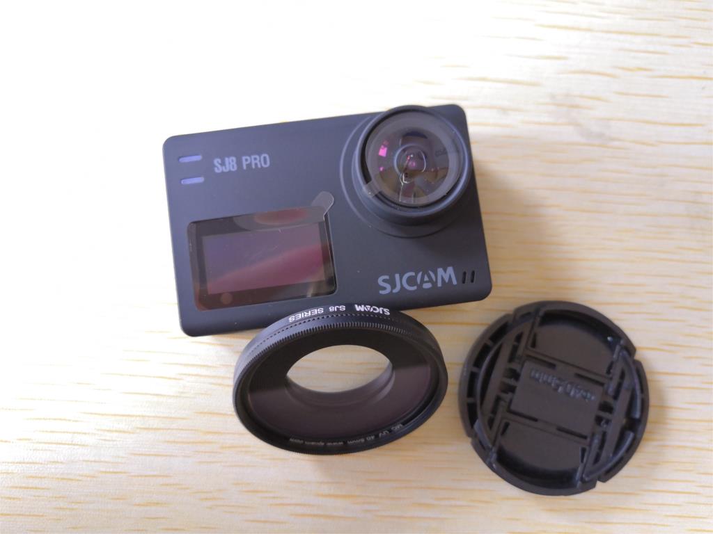 Lente UV Original SJCAM SJ8 40,5mm con tapa de protección-lente antiarañazos lente de filtro UV para cámara de aire SJ8 Pro / SJ8 Plus / SJ8