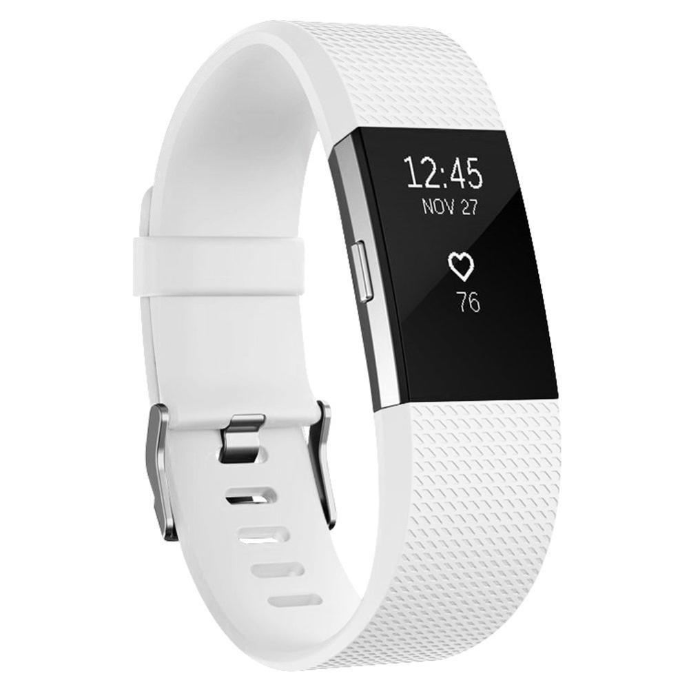 Accesorios DUSZAKE banda para Fitbit Charge 2 Correa de repuesto para pulsera banda para Fitbit Charge 2 para Fitbit Charge 2: Blanco / 140-170mm