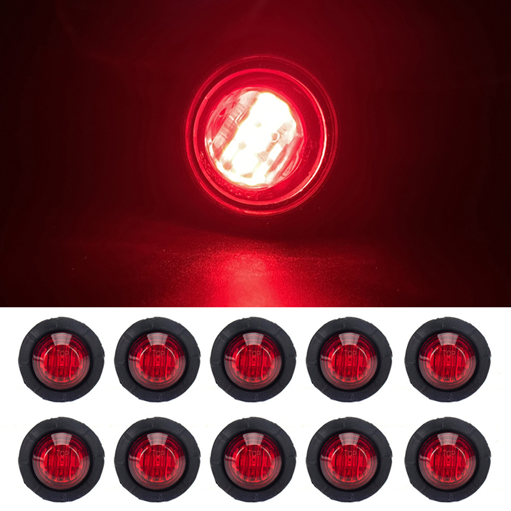 12 V/24 V 9 leds markeerlampen, zijmarkeringslichten voor achter, universele positielampen voor vrachtwagen, aanhanger, caravan, auto, bus, boten, blauw, 10 stuks 12 V/24 V 9 leds markeerlampen, zijmarkeringslichten voor achter, universele positielampen voor vrachtwagen, aanhanger, caravan, auto, bus, boten, blauw, 10 stuks