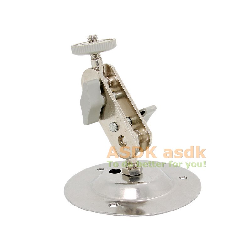 Silver Metal Wall Mount Bracket Stand Monitor Installation Holder for CCTV Security Camera