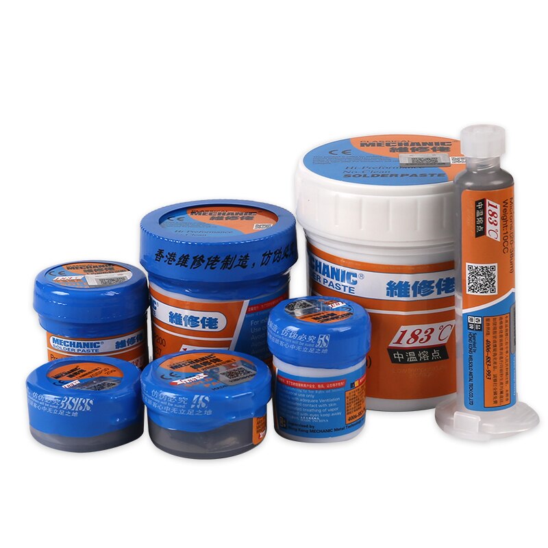 MECHANIC Original Solder Paste XGSP80 Solder Paste Flux Melting Point 183℃ PCB Repair Stencil Welding Soldering Tool