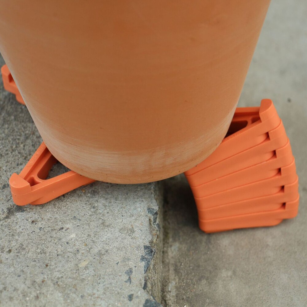 12pcs Plant Pot Feet Stand Garden Flower Pots Triangle Invisible Low Profile Flower Pot Feet Garden Plant Pot Feet Riser Outdoor