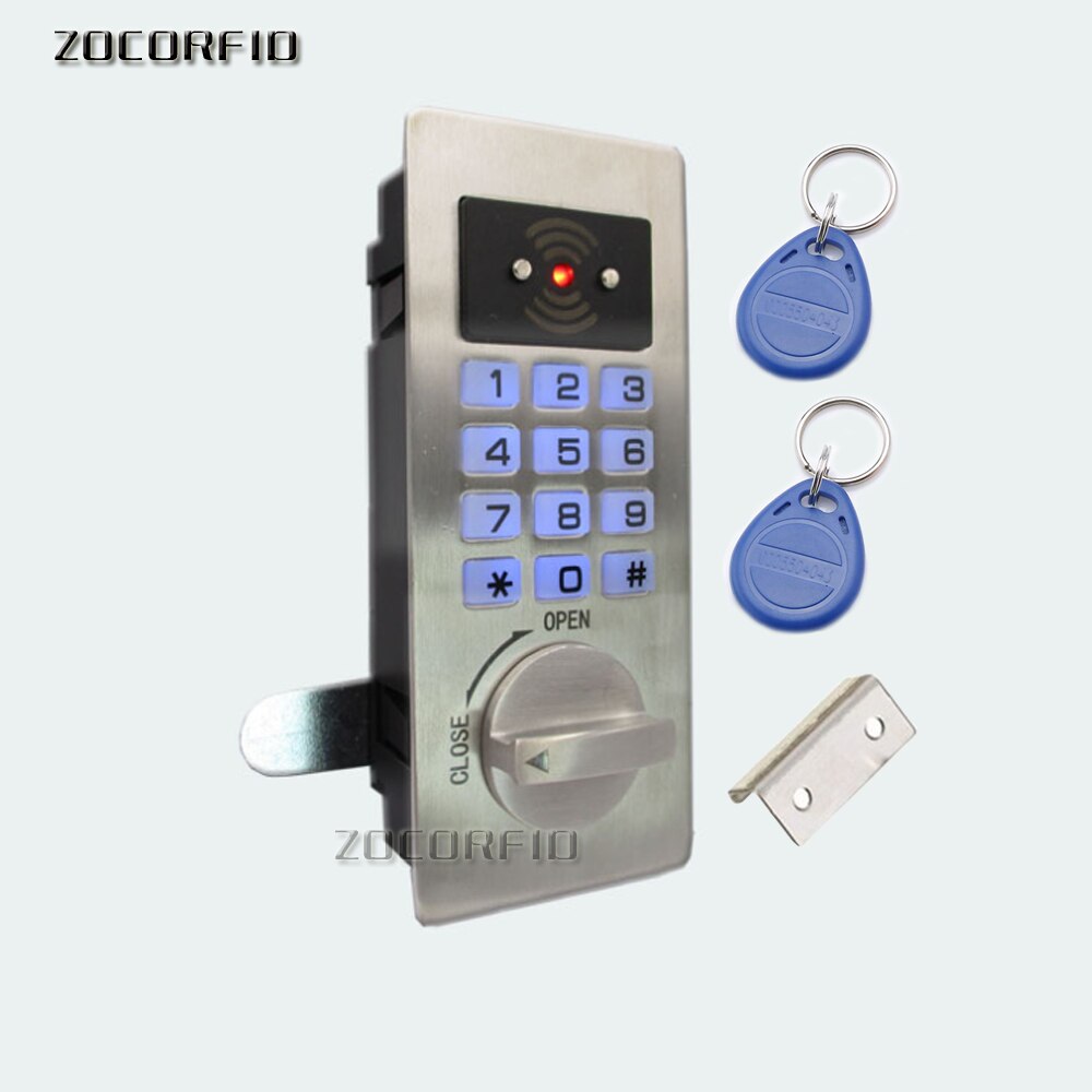stainless steel Panel Digital Electronic Intelligent Password Keypad Number Cabinet Door Code Lock fechadura digital smart lock: Default Title