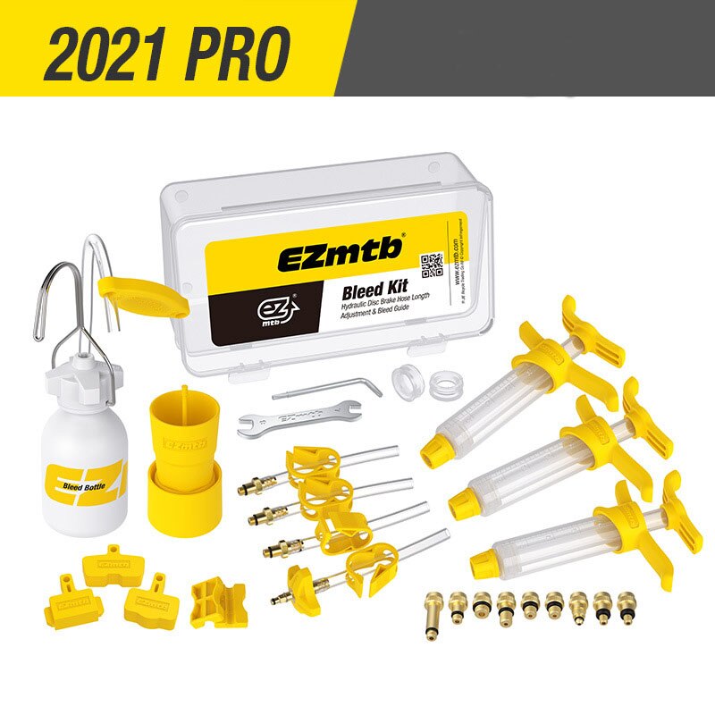 Juego de herramientas de reparación de frenos hidráulicos de bicicleta, herramientas de mantenimiento de frenos de disco para SHIMANO SRAM Avid MAGURA Series MTB Road Bike: 2021 PRO