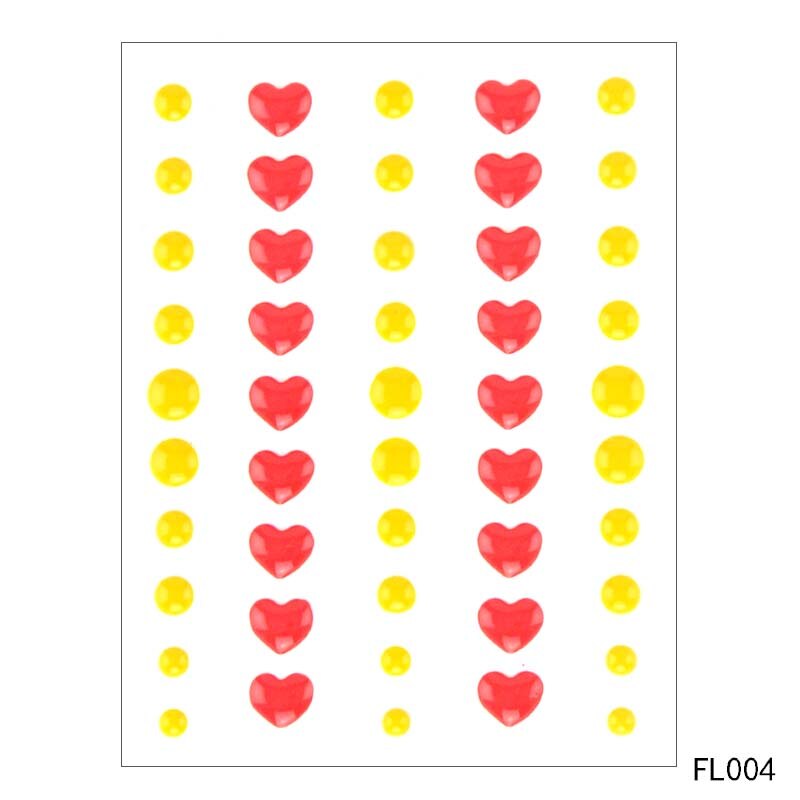 Daboxibo colorido circular auto-adesivo esmalte pontos resina adesivo para scrapbooking/diy artesanato/cartão que faz a decoração: FL-004