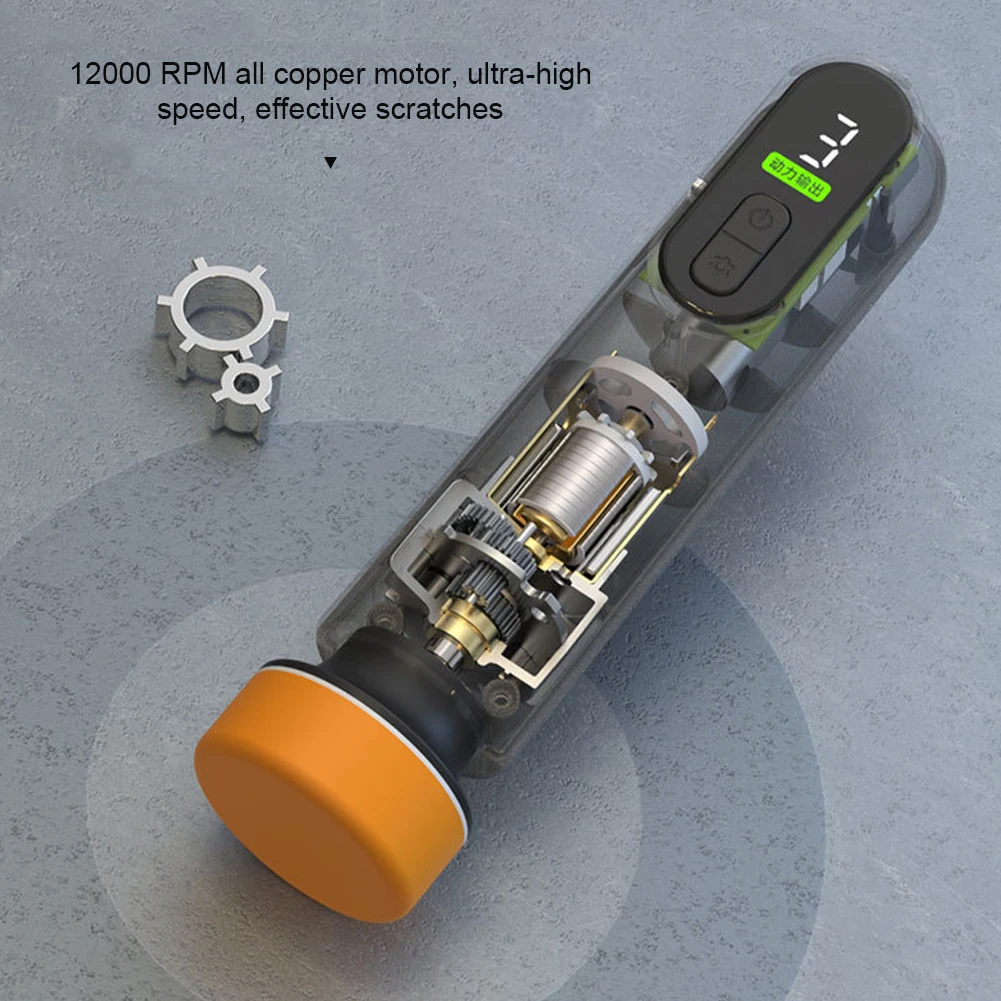Car Waxing Polishing Sanding Machine Car Paint Scratch Repairing Machine Windscreen Glass Oil Film Remove Machine 12000RPM