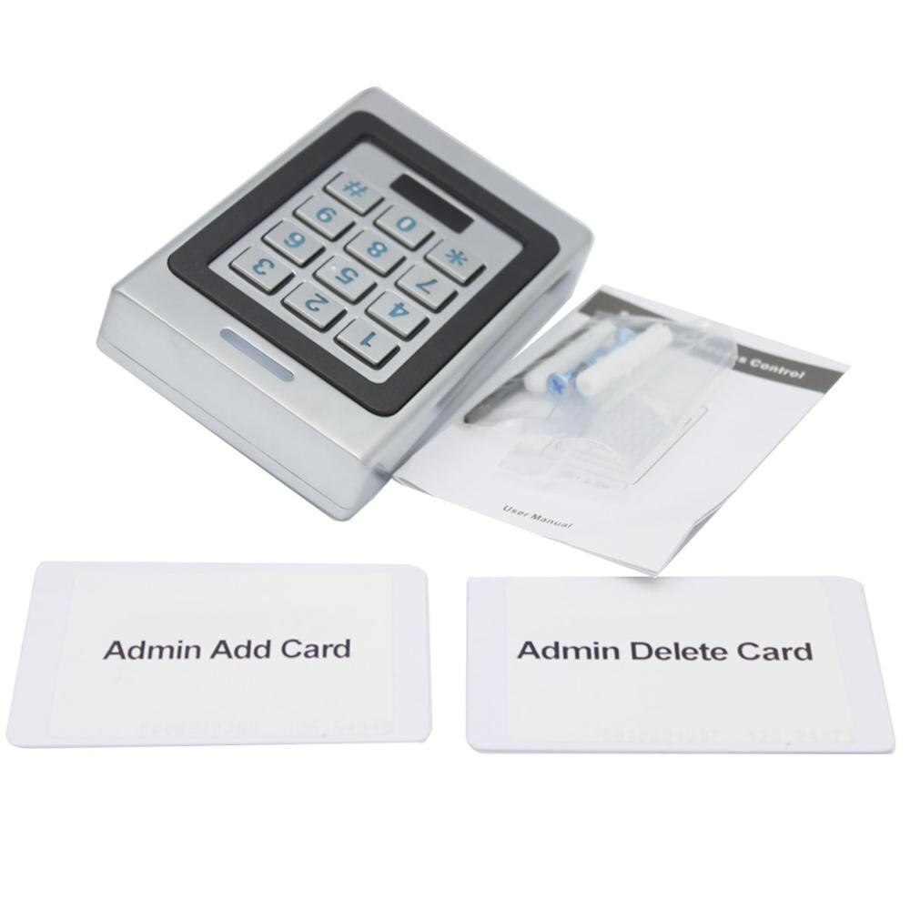 RFID Keypad Access Control System Kit Door Lock 125KHz EM Card IP67 Waterproof Metal Case Security Entry Door Reader Standalone