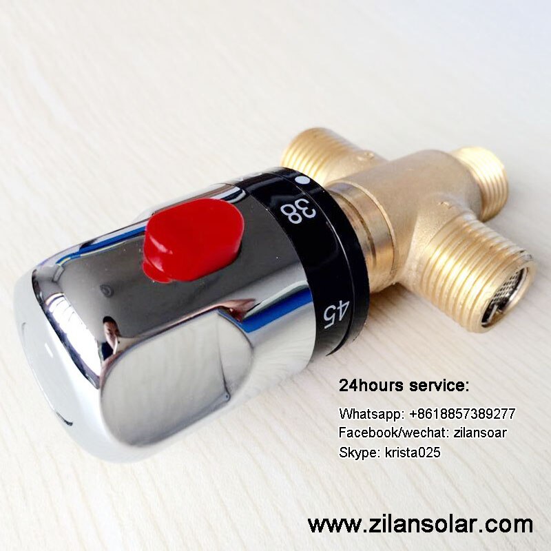 1/2" brass thermostatic mixing valve