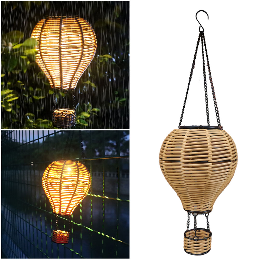 Solar Heteluchtballon Lantaarn Hangende Solar Lantaarn Buitenverlichting Waterdichte Lantaarns Tuin Patio Yard Party Decor