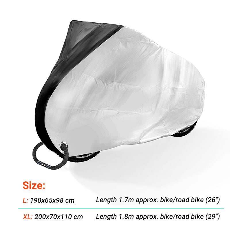 Cubierta de lluvia para bicicleta, sombrilla para exteriores, protección UV para interiores, funda para bicicleta de montaña, accesorios para bicicleta de montaña y carretera: XL / Rosa