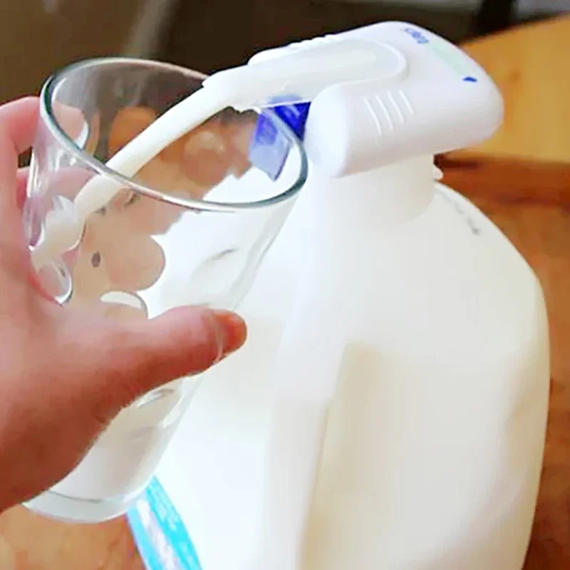 1Pcs White Magic Tap Elektrische Automatische Dranken Dispenser Sap Water Drank Dispenser Spill Proof Sap Melk Dispenser