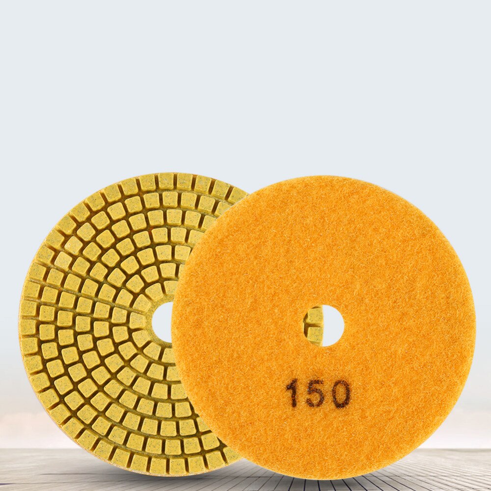 Diamant Polieren Pads Bausatz 4 zoll 100MM Nass/Trocken Schleifen Rabatt Marmor Stein Beton Polieren Pad