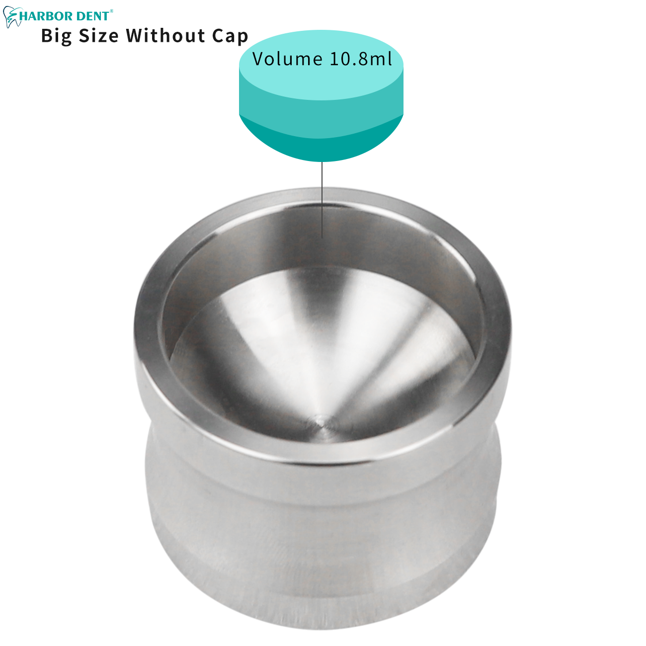 Cuenco mezclador de comida de hueso Dental, instrumento de implante de odontología, taza de polvo de hueso, tazón mezclador de acero inoxidable, herramientas de dentista: Gris