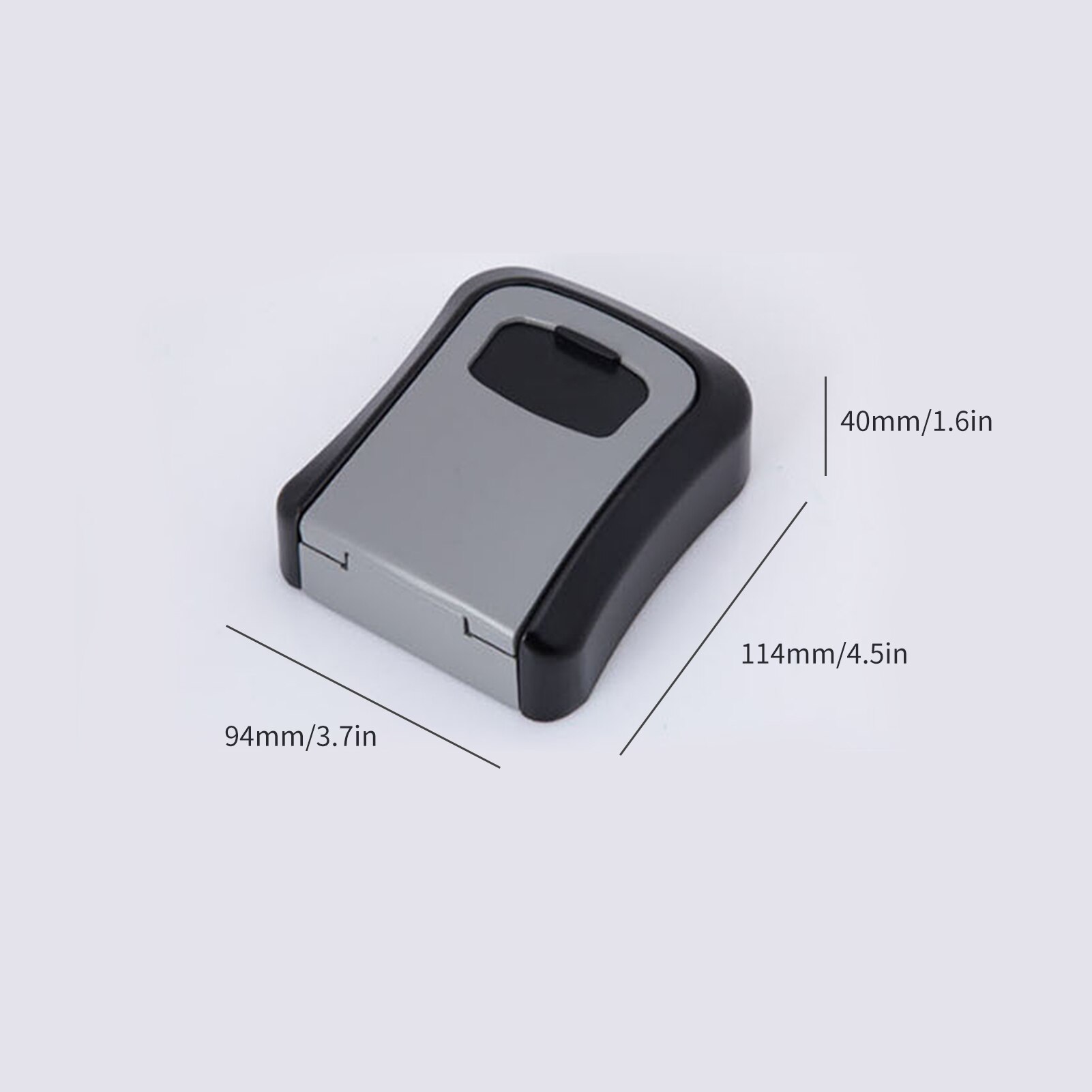 Key Lock Box Wall Mounted Plastic Aluminum Key Safe Box Weatherproof 4 Digit Combination Key Storage Lock Box Indoor Outdoor Use