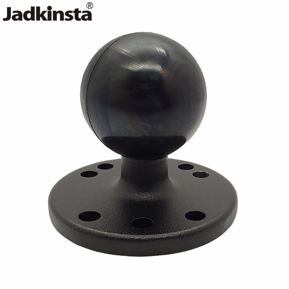 Jadkinsta 1.5 inch Ballhead Combo Mounting Holder Double Socket Arm Round Base for Garmin for TomTom GPS Photo Equipment: Round base ballhead