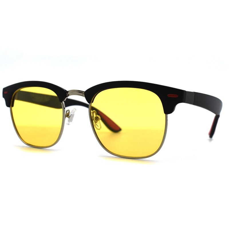 Mörkerseende glasögon män gul lins bilkörning solglasögon glasögon anti glare