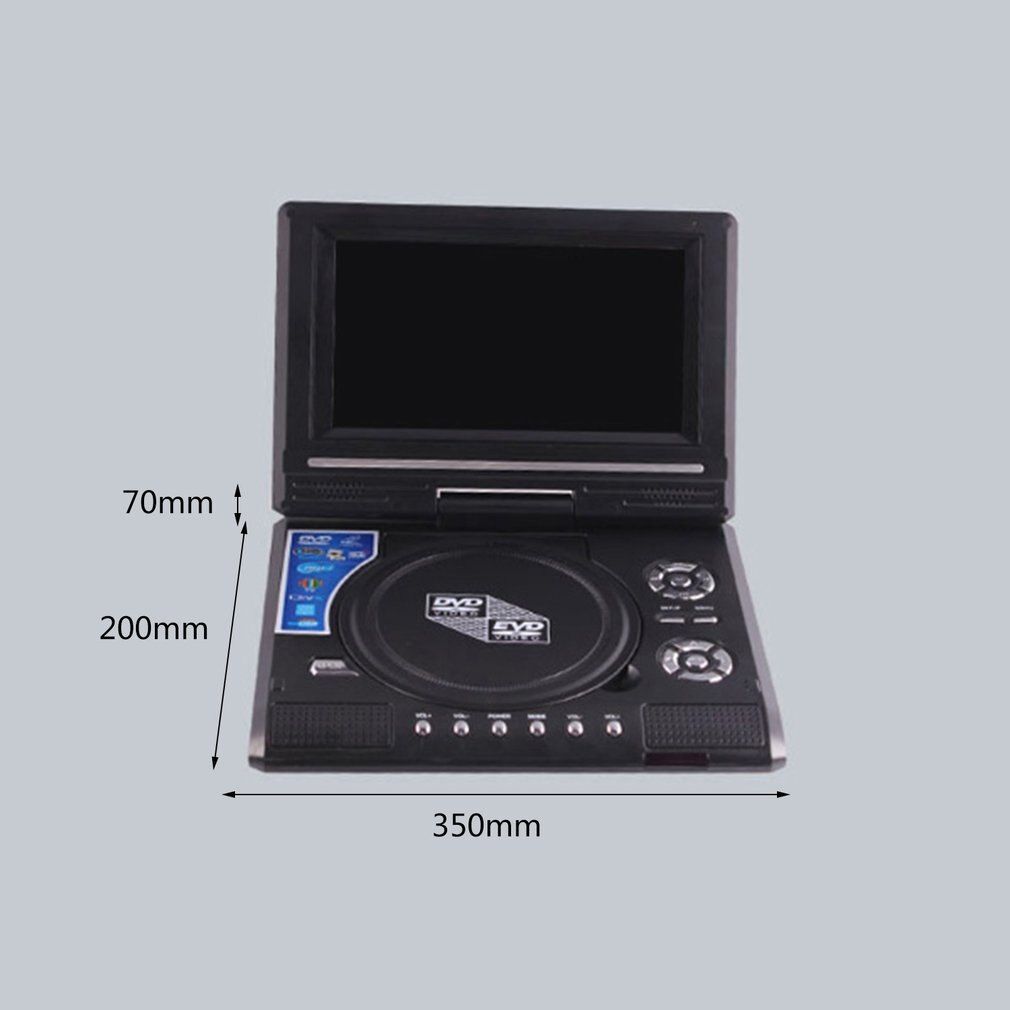 7.8 Inch Portable DVD Player Digital Multimedia Player U Drive Play with FM TV Game Card Read Function VCD DVCD MP4 MP5