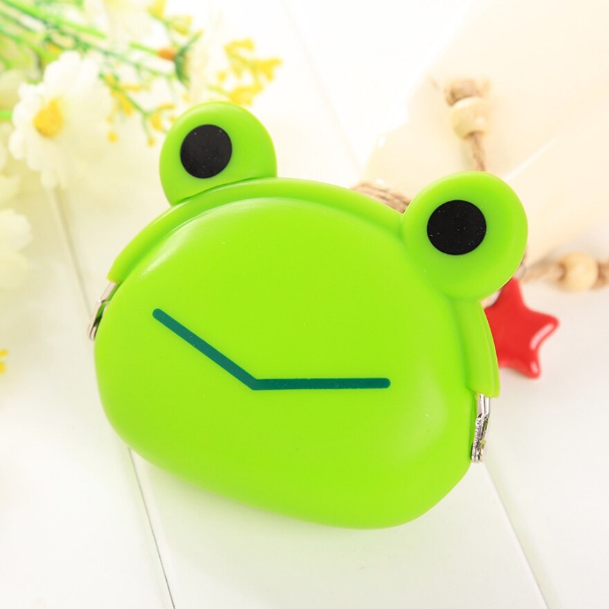 Girls Mini Silicone Coin Purse Animals Small Change Wallet Purse Women Key Wallet Coin Bag For Children Kids # F: Color 7