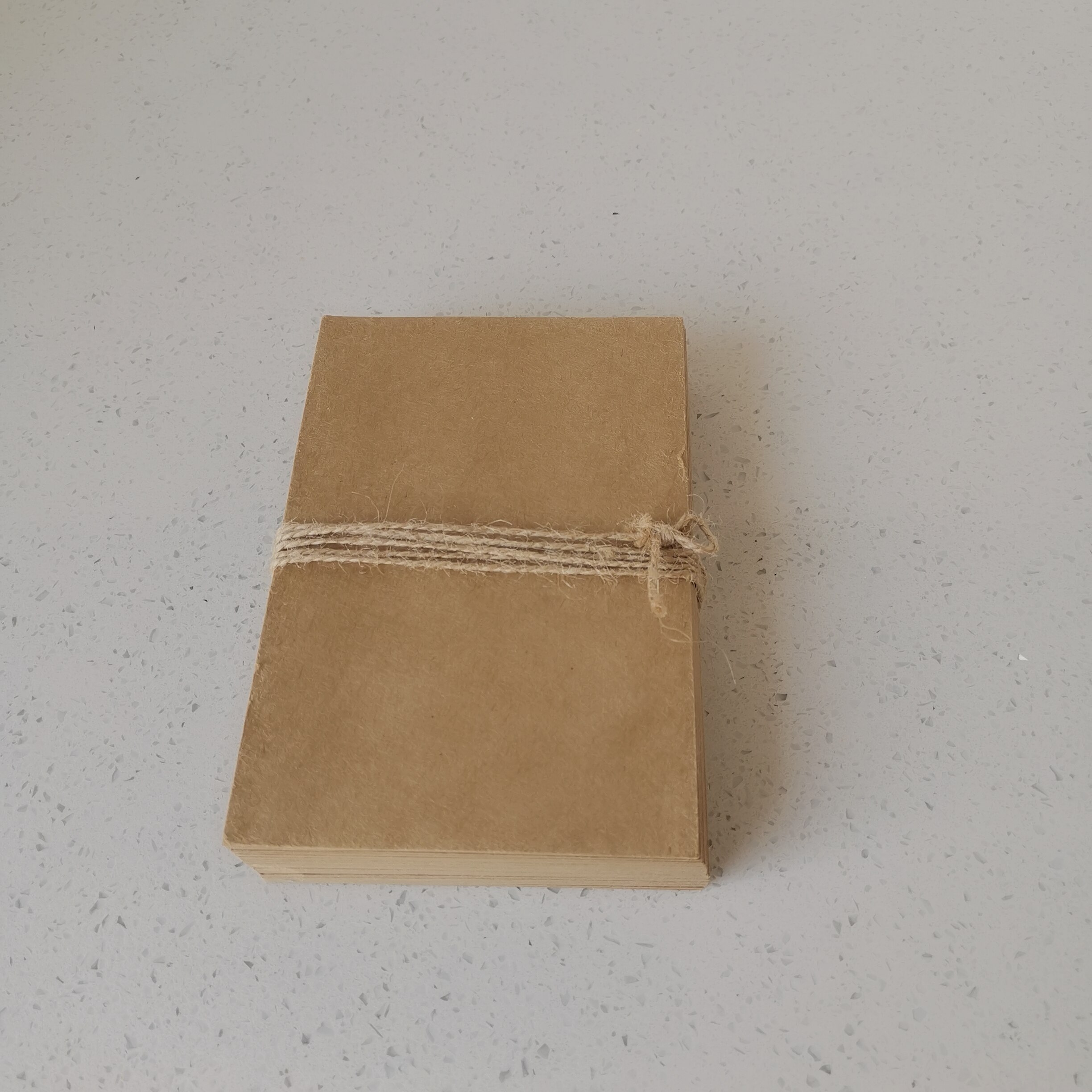 Free Ship ! 150x100mm Brown Kraft Paper Paperboard Cardboard Card Blank 24 Sheets/Lot