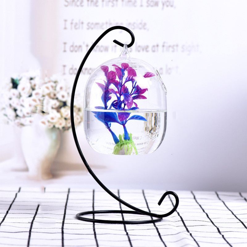 Ecosphère-boule de poisson rouge suspendue | Aquarium, bol de réservoir de poisson, Vase de plante de fleur, bol de Table pour petits accessoires fournitures pour animaux de compagnie