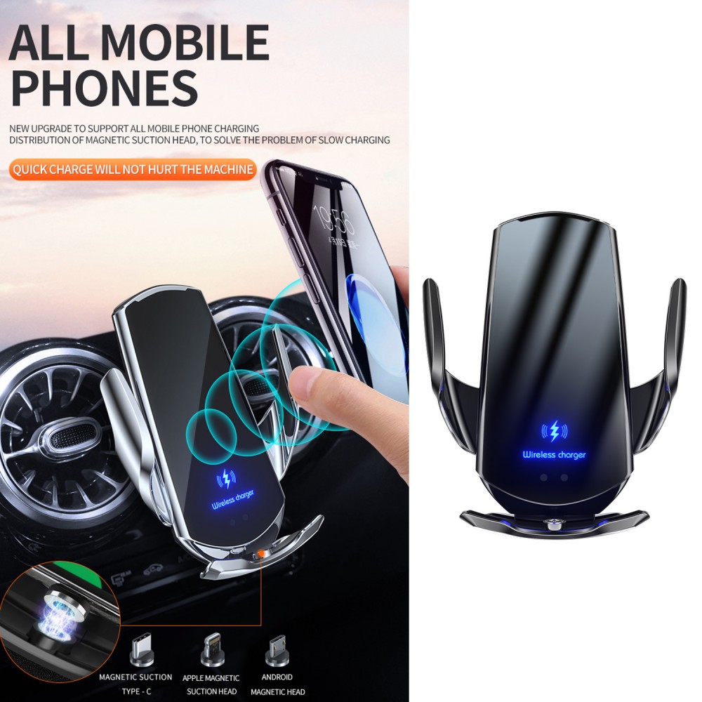 For Mercedes Benz C Class C200 260 300 W205 Car Phone Holder Special Fixed Bracket Base Wireless Charging