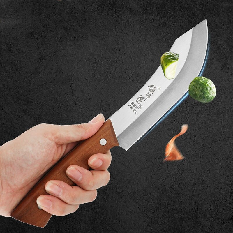 7 Inch Chef Knife Stainless Steel Butcher Knife Vegetable Meat Cleaver Slicing Knife Sharp Kitchen Knife Comfortable Handle