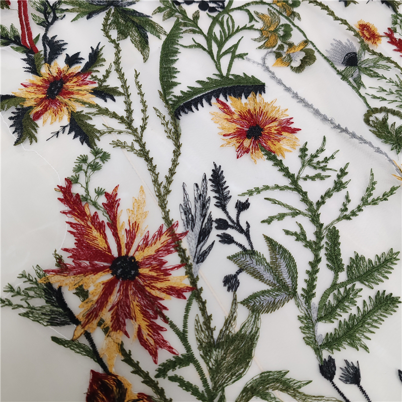 Velos de novia florales de colores, encaje bordado, tul blanco marfil, catedral, largo, negro, verde, rojo, amarillo, hojas, flores