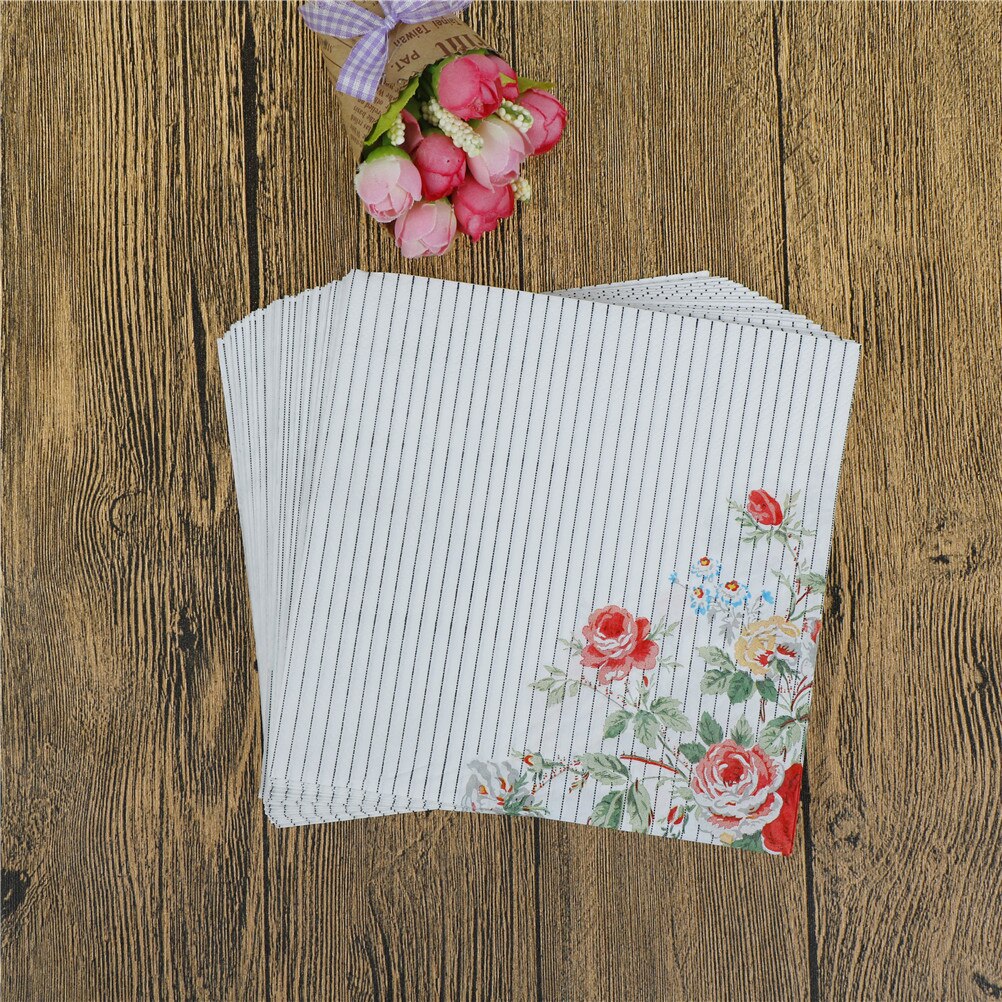 33*33cm 20 kpl/pakkaus/erä ruusu kukkapaperi lautasliina tapahtuma- ja juhlatarvikkeet koristepaperi decoupage servilleta