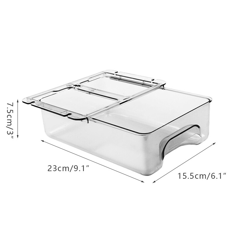 Under Desk Drawer Organizer Transparent Table Storage Box for Stationery Cosmetic Pen Box Pencil Tray Office Hidden Organizer