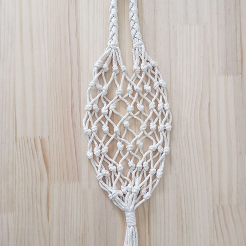 Hamaca de macramé para frutas y verduras, soporte de red con ganchos, cesta colgante para cocina, patatas, cebolla, 3XUF